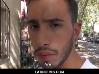 Straight Latino Twink girlfriend Fucked For Cash