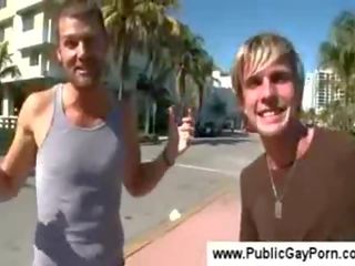 Gay beach guys having public x rated video